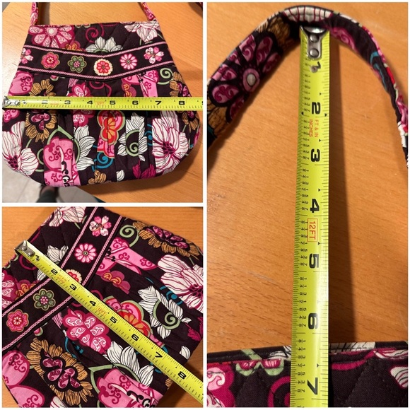 Vera Bradley Set of 3 in Maroon Pink Burgundy Patterns EUC Mini Bags & Zip Pouch - Picture 15 of 16